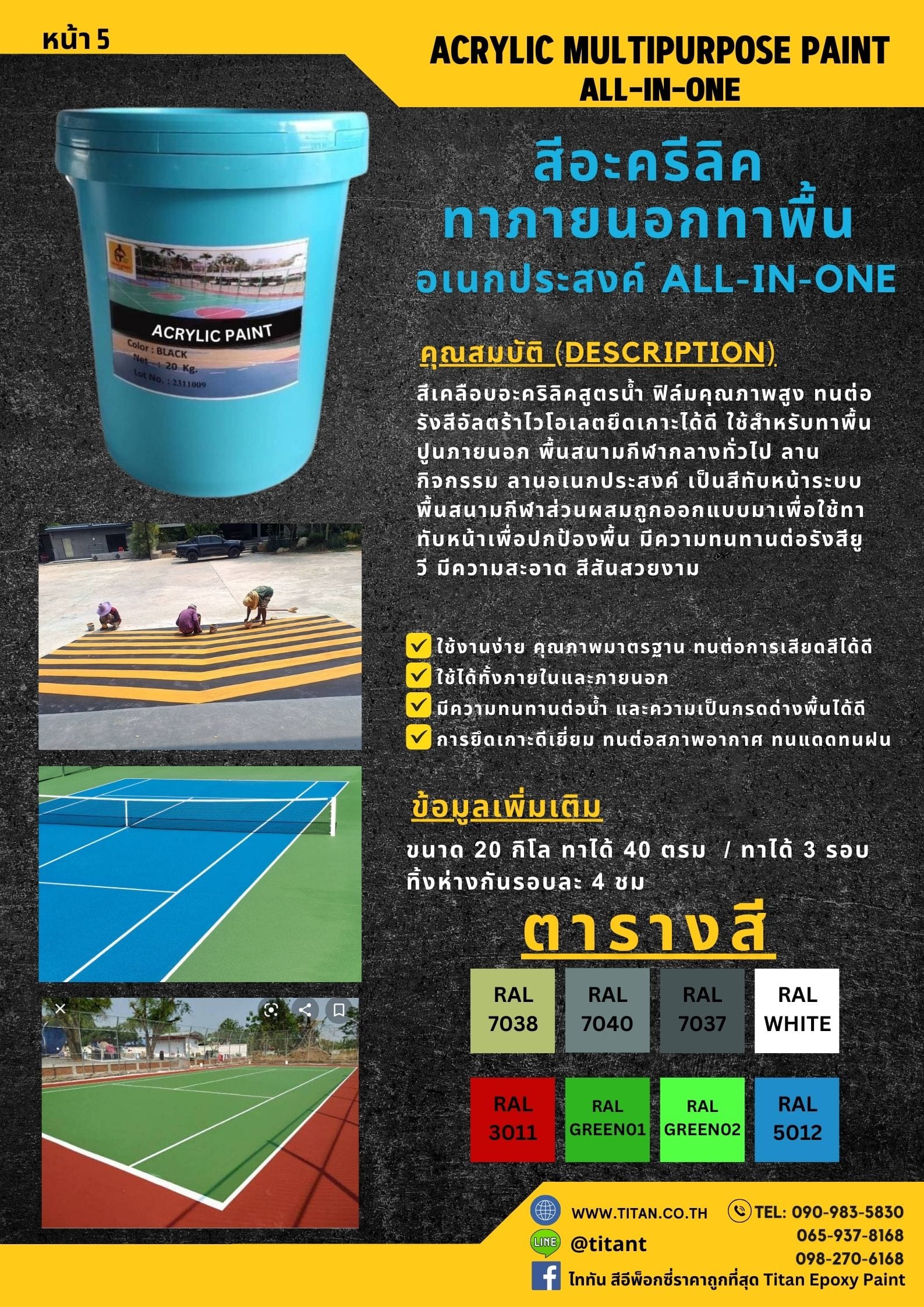 Acrylic Multipurpose สีทาภายนอกอเนกประสงค์